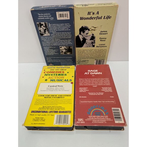 VHS Tapes Lot of Four Old Movies Read Description for Details - Picture 6 of 6